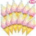 PIBIMoicy 12 Pieces Rainbow Ice Cream Foil Balloons Party Decorations Sweet Candy Food Summer Beach Party Supplies Birthday Baby Shower Party favors