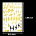 PIBIMoicy 1080 Pcs Lightning Bolt Stickers,Flash Weather Birthday Party Favors Supplies Decorations Goodie Bag Stuffers Prize Labels